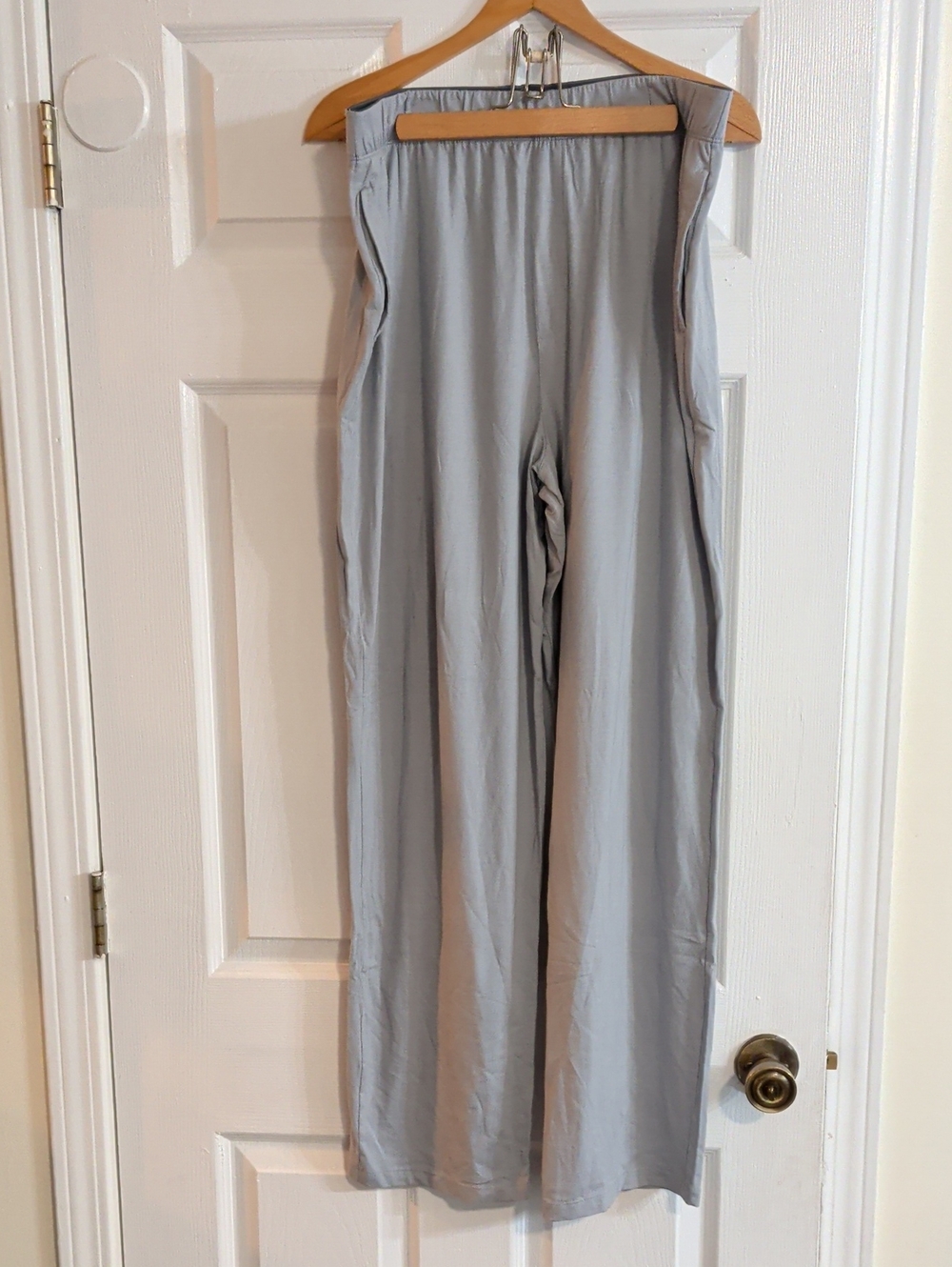 Tommy John Light Gray Wide-Leg Pants